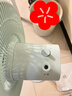 格力（GREE）電風(fēng)扇7葉輕音電風(fēng)扇立式家用節(jié)能柔風(fēng)落地扇臺(tái)式桌面小型風(fēng)扇大風(fēng)量搖頭宿舍電扇 FS-3015h7竹青色機(jī)械款 曬單實(shí)拍圖