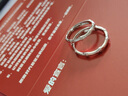 足銀s999情侶戒指足銀對戒開(kāi)口簡(jiǎn)約指環(huán)可刻字情人節禮物送男女友 【999銀】有你足矣你-男戒 曬單實(shí)拍圖