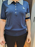 Navigare意大利小帆船撞色翻領(lǐng)T恤衫女士25夏季新款POLO衫時(shí)尚通勤體恤衫 海軍藍 L 曬單實(shí)拍圖