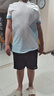 川崎（KAWASAKI）羽毛球服兒童圓領短袖套裝夏季青少年服裝套裝上衣+短褲運動 兒童套裝 A4806 白色/黑色 160 曬單實拍圖