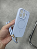 與樂(lè )（yule）Magsafe磁吸適用iPhone16手機殼掛脖硅膠掛繩蘋(píng)果15pro斜挎14plus鏡頭全包防摔男女液態(tài)保護套散熱 【遠峰藍+長(cháng)硅膠掛繩】軟糯親膚 iPhone16pro 曬單實(shí)拍圖