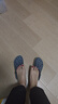 卡洛動(dòng)馳夏季洞洞鞋貝雅男女涼鞋情侶新款沙灘戶外包頭拖鞋 深灰色 41 曬單實(shí)拍圖