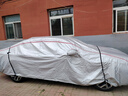 速馳（Suchi）牛津布車衣全車罩通用遮陽防曬防雨隔熱防冰雹夏季加厚棉被汽車套 銀色長(zhǎng)反光條-加棉加厚撕壞白送 下單留言或聯(lián)系客服備注車型年款 曬單實(shí)拍圖