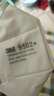 3M 9502+口罩50只/袋 防塵工業(yè)口罩 防霧霾防飛沫 頭戴式KN95口罩 環(huán)保裝 曬單實拍圖
