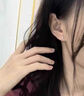 蔓笙S999純銀耳釘男女閃鉆不易過敏養(yǎng)耳洞耳骨釘氣質(zhì)小巧簡(jiǎn)約耳飾 999足銀【3MM一對(duì)】 曬單實(shí)拍圖