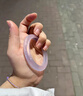 京鑒瑪瑙玉髓手鐲女款冰飄紫冰種玉鐲子高冰淡紫色玉髓送禮物 紫羅蘭 48-50mm 75斤以下 曬單實(shí)拍圖
