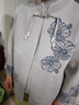 俞兆林（YUZHAOLIN）胖媽媽秋裝毛衣外套加肥加大碼衣服中老年人女裝春秋針織兩件套裝 FF10038026 米灰 XL  建議90-105斤 曬單實(shí)拍圖