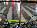 電動(dòng)車(chē)擋風(fēng)板透明防寒防曬防水電瓶摩托車(chē)遮陽(yáng)罩防雨擋板四季通用 小飛蝶上下透明款抗風(fēng) 特型款 曬單實(shí)拍圖