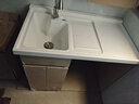 海爾洗衣機一體柜臺盆陽(yáng)臺洗衣臺盆組合柜全鋁蜂窩鋁洗衣機柜H4902 100cm卡其灰左盆(右盆聯(lián)系客服) 曬單實(shí)拍圖