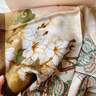 繡娘（XIUNIANG）香云紗真絲絲巾女方巾桑蠶絲2025新款媽媽生日禮物送長輩披肩圍巾 云宮玉蘭（花羅雙面） 106x106cm 曬單實(shí)拍圖