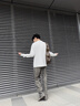 回力圓領(lǐng)打底衫男簡(jiǎn)約線(xiàn)條運動(dòng)健身透氣內搭衣服男款秋季純棉長(cháng)袖t恤 白色(輕松線(xiàn)條胸標) XL /180(不縮水不褪色) 曬單實(shí)拍圖