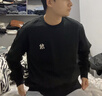 美職棒（MLB）官方 衛(wèi)衣女裝25年新款情侶外套圓領(lǐng)小LOGO長袖T恤男士休閑套頭衫 紐約洋基隊/黑色 L 175/96A 曬單實拍圖