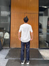 AEMAPE牛仔褲男原色冰絲秋季薄款2025新款美式寬松直筒垂順休閑褲子男士 Z505牛仔藍 L （建議110-135斤） 曬單實(shí)拍圖