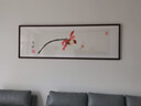 探時(shí)光臥室床頭裝飾畫(huà)臥室掛畫(huà)主臥1.8米床壁畫(huà)客廳畫(huà)沙發(fā)背景畫(huà)高級感 齊白石荷花 180*60cm（輕奢高級感） 實(shí)木框+油畫(huà)布+有機玻璃 曬單實(shí)拍圖