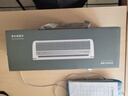 愛登壁掛家用空調(diào)扇制冷加水循環(huán)充電免打孔宿舍小型冷風扇無葉便攜商用辦公室大風力輕音空調(diào)電風扇 E868灰色【充插兩用+遙控器】 曬單實拍圖