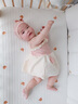 幼歌（YOUGE）2025夏季新款嬰幼兒蝴蝶結吊帶連體泳衣輕薄防曬夏裝潮 粉色 80 cm 曬單實(shí)拍圖