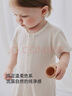 babylove嬰兒連體衣夏季莫代爾輕薄透氣寶寶哈衣爬服短袖家居衣服夏裝 曬單實拍圖