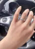 ICESTRELLA簡約時尚仿真鉆石莫桑石鉆公主方鉆18金結婚情侶對戒男戒指男士 1克拉 男士15號 曬單實拍圖