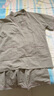 貓人（MiiOW）純棉汗蒸服男新款大碼套裝足療家居服睡衣按摩洗浴中心女款浴衣 男款綠灰摺棉 4XL 曬單實(shí)拍圖