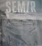 森馬（Semir）森柔牛仔|牛仔褲女高街闊腿褲個(gè)性夏季顯腿長工裝褲潮酷炸街 牛仔淺中藍(lán)88601 L 165/70A 曬單實(shí)拍圖