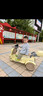 HIMEILI兒童電動摩托車可坐雙人遙控三輪車1-6歲男女孩寶寶可駕駛玩具車 黃色雙驅(qū)+12V9A+軟座+遙控 曬單實拍圖