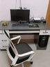 電腦桌臺(tái)式機(jī)帶抽屜書桌家用工作臺(tái)簡(jiǎn)約現(xiàn)代辦公桌椅臥室輕奢桌子 【經(jīng)典三抽款】120*60高級(jí)灰 曬單實(shí)拍圖