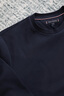 TOMMY HILFIGER25新款秋冬男裝雙面布經(jīng)典小繡標(biāo)休閑通勤純色圓領(lǐng)衛(wèi)衣42125 藏青色DW5 M （推薦：135-150斤） 曬單實(shí)拍圖