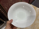 富玉陶瓷景德鎮(zhèn)中式家用盛菜湯盤8英寸釉下彩高溫白瓷餐桌大容量玲瓏 玉牡丹圓形湯盤 2個(gè) 8英寸 曬單實(shí)拍圖