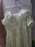 G.DUCKKIDS童裝女童連衣裙夏季兒童裙子夏裝2025新款純色公主裙大童顯瘦長(zhǎng)裙 雙領(lǐng)碎花連衣裙 160 尺碼13~14歲【150-160cm】 曬單實(shí)拍圖