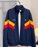 ELLESSE【范丞丞同款】小貝殼撞色拼接運動外套男新款女休閑夾克衣服 藏藍色 L 曬單實拍圖