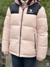 駱駝（CAMEL）【小太陽(yáng)】戶(hù)外羽絨服鴨絨加厚羽絨衣經(jīng)典時(shí)尚防風(fēng)保暖運動(dòng)外套 白玉粉/幻影黑,A33CAPN163E 男女 S 曬單實(shí)拍圖