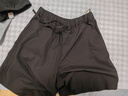 無(wú)印良品（MUJI）女式 水洗 平紋 短褲女夏 褲子 休閑短褲 多巴胺純棉全棉BEC27A3S 黑色 L 165/70A 曬單實(shí)拍圖