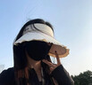 結(jié)盟者冰絲遮陽帽大帽檐防曬帽空頂防曬帽夏季戶外騎行花邊發(fā)箍式太陽帽 花邊大檐空頂-米色 曬單實(shí)拍圖