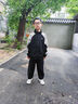 回力童裝春秋款兒童帥氣外套秋季男童運動衛(wèi)褲女大童時尚潮流秋裝套裝 黑/白回力+白回力 160 曬單實拍圖