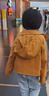 gxg.kidsGXG童裝兒童外套2025春裝新工裝防風(fēng)休閑上衣戶外山系夾克 芥末黃 140 曬單實(shí)拍圖