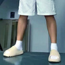 H8奢椰子拖鞋男可外穿2025新款夏季厚底踩屎感室內(nèi)防滑海邊沙灘拖鞋 米白色 【旗艦版】 42 曬單實拍圖