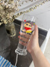 小莊青年蠟筆小新卡通玻璃杯水杯2025新款可愛(ài)女生生日送禮送閨蜜情侶杯子 高款冷飲杯-頑皮小新 曬單實(shí)拍圖