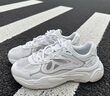 斐樂(lè)（FILA）官方女鞋MARS 4復(fù)古運(yùn)動(dòng)鞋2025夏季新款火星鞋4代跑步鞋 白中白/白沙灰-NB 39 曬單實(shí)拍圖