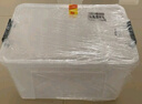 禧天龍塑料衣物收納箱書籍儲物箱65L 透明  1個裝 不帶輪 曬單實拍圖