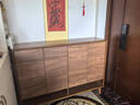 九鼎創(chuàng)展實木鞋柜門口玄關(guān)隔斷現(xiàn)代簡約大容量新中式進門客廳收納儲物柜 【升級款全實木板】長138.5cm 上門安裝 曬單實拍圖