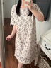 玖姿·安娜蔻溫柔氣質重工刺繡鏤空寬松連衣裙女2025夏季新款 花淺米 S 曬單實拍圖
