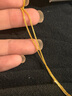周大福 四方肖邦鏈素鏈黃金項鏈工費32045cm約2.75g F219748 曬單實拍圖