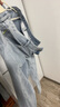 杰克·瓊斯（JACK&JONES）25年男裝夏季潮流寬松直筒錐腿涼感潮牌牛仔褲休閑褲子九分男褲 E40淺牛仔藍 905錐形 38 190 W38 曬單實拍圖