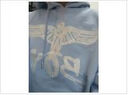 BOY LONDONFW22幻彩珠光刺繡老鷹連帽套頭長袖衛(wèi)衣男女同款藍色 藍色 M 曬單實拍圖