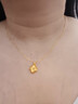 中國黃金（CHINA GOLD）四葉草黃金項鏈女足金吊墜七夕情人節禮物送女友老婆生日實(shí)用浪漫 京速達-足金四葉草吊墜[送S925鏈] 曬單實(shí)拍圖