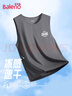班尼路（Baleno）冰絲背心男夏季冰感無(wú)袖上衣男士網(wǎng)眼運(yùn)動(dòng)透氣速干潮流痞帥坎肩 曬單實(shí)拍圖