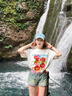 小野七天甜美純棉t恤女2025夏季設(shè)計感小眾寬松學(xué)生半袖上衣ins夏裝 [一串大番茄] 白色 M 曬單實(shí)拍圖