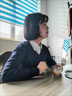 TKSY羊毛衫女2025春秋冬季短款薄寬松針織上衣雞心領(lǐng)羊絨打底毛衣 黑色 XL 【建議120-130斤】 曬單實(shí)拍圖