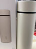 名創(chuàng)優(yōu)品（MINISO）保溫杯316不銹鋼水杯男女士杯子大容量茶杯便攜480ml 奶白色 曬單實(shí)拍圖