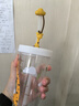 樂(lè )美雅鋼化耐熱變色吸管杯帶刻度玻璃水杯果汁牛奶杯 里爾長(cháng)頸鹿425ml 曬單實(shí)拍圖